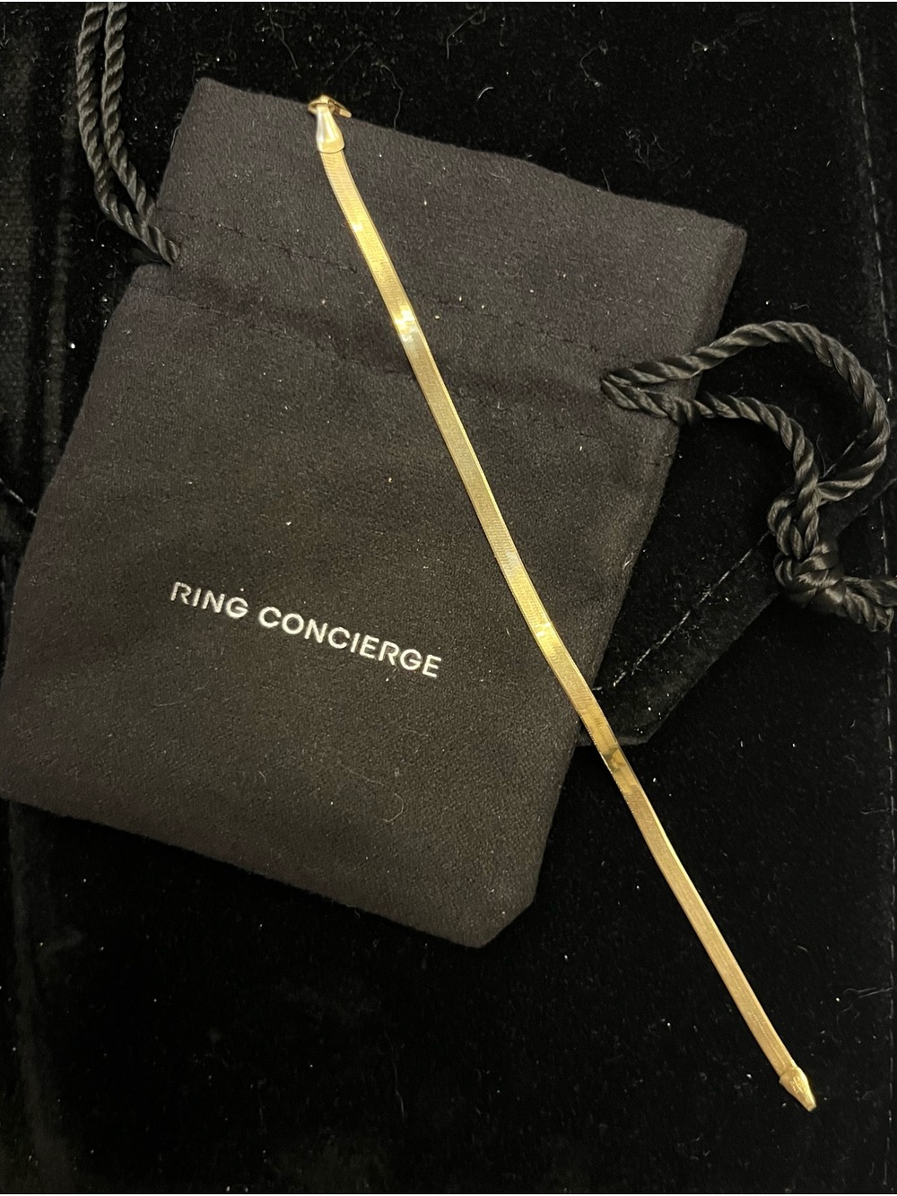Ring Concierge Gold Herringbone Bracelet